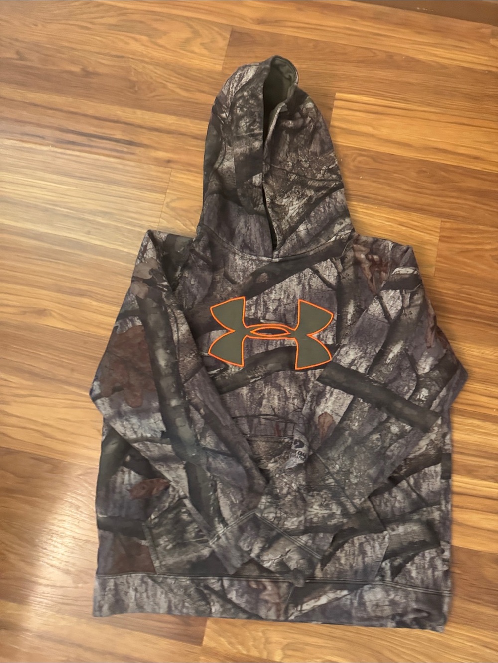 Under Armour Kids' Mossy Oak Camo Hoodie size youth large